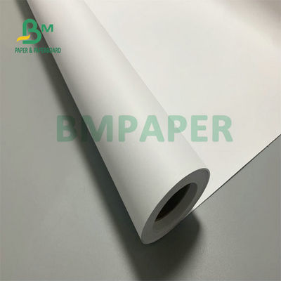 28lb 47lb powlekany papier CAD 24 36 cali szerokość rolka Plotter papier obligacji rolka 3' rdzenia
