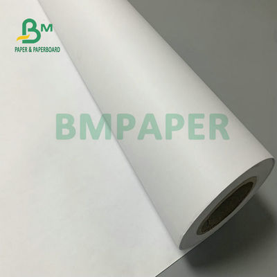 28lb 47lb powlekany papier CAD 24 36 cali szerokość rolka Plotter papier obligacji rolka 3' rdzenia