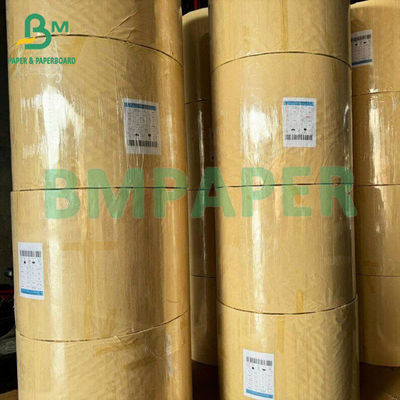 60gm Brak pyłu papierowego Brązowy bobbin Włókno rdzenia Papier Kraft do przewodu taśmowego