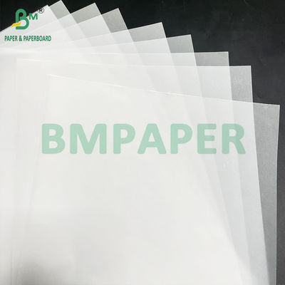 50 83 GSM Gładkie białe półprzezroczyste papiery transferowe 880 mm x 40 m