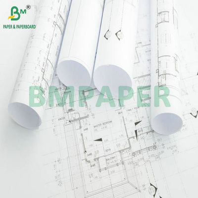 24' x 300ft 2' Core Inkjet Paper Bond Roll For Printing Plan Layout