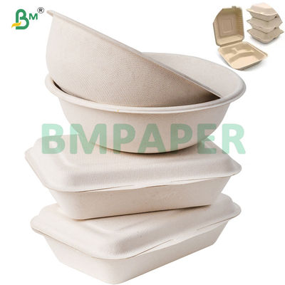 130g 300g naturalnego trzciny cukrowej Bagasse Papier celulozowy do talerzy żywności Rolls biodegradowalny karton