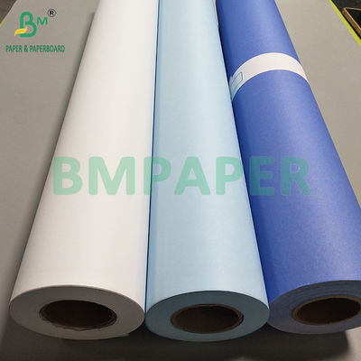 20LB 24&quot; Jednostronny Błękitny Błękitny Fioletowy CAD Plotter Inżynieryjne Papier Obligacyjny