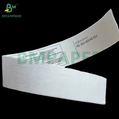 70gm Etykieta termiczna linii lotniczych Klejna opakowanie Papier 53,9cm X 5,5cm
