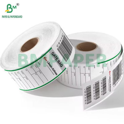 70gm Etykieta termiczna linii lotniczych Klejna opakowanie Papier 53,9cm X 5,5cm