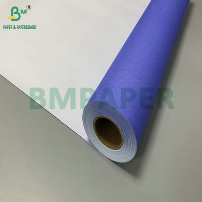 24' x 150ft Jedna strona Purpurowy Błękitny 20lb CAD Papier Obligacyjny Roll 2' rdzenia