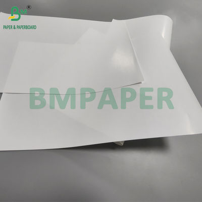 80 gm Powierzchnia pokryta błyszczącą białą sztuką papieru do etykiet na naklejki 65 x 95 cm