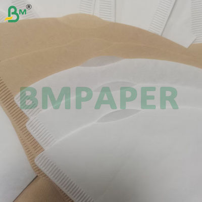 Brązowy papier jednorazowy do filtrowania kawy 100 Licz 2-4 filiżanki Papier Ripple