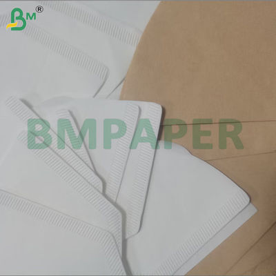 Brązowy papier jednorazowy do filtrowania kawy 100 Licz 2-4 filiżanki Papier Ripple