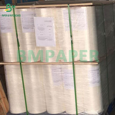 40-60 gm Jednostronny błyszczący papier szklany do etykietowania Papier z tyłu Biały Żółty Błękitny