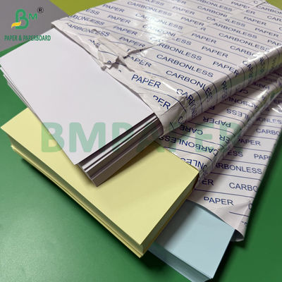 75 gr 78 gr Papier bezwęglowy CF Żółty CFB Błękitne litery Rozmiar 216x279mm Obraz Czarny