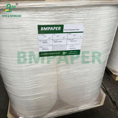28 gm Biały papier opakowaniowy ze słomy 22 mm 25 mm 28 mm 33 mm 35 mm 50 mm X 7000 m