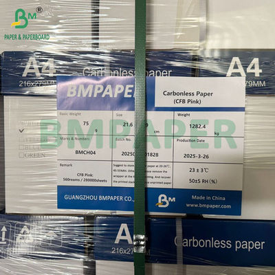 56g - 78g Cyfrowa autokopia NCR List papierowy Rozmiar 8/2 x 11 cali Obraz Czarny