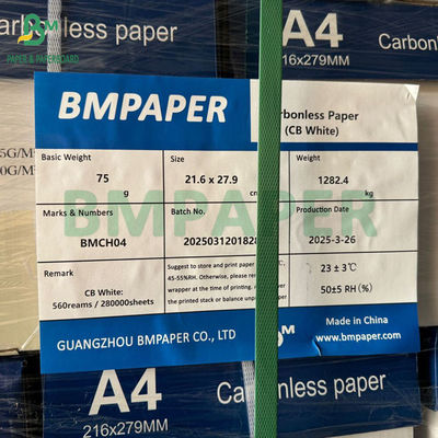 CB Biały CF Błękitny CFB Różowy 75GSM NCR Papiery 500 kartek na paczkę 8,5 x 14 cali