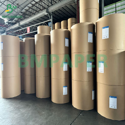 35 gm Papier Kraft Biały Jednostronny Błyskotliwy