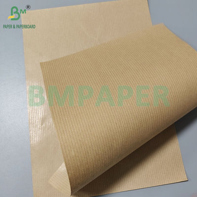 50 gm 60 gm Jednostronny, błyszczący, brązowy, z paskami papier kraft do pakowania żywności
