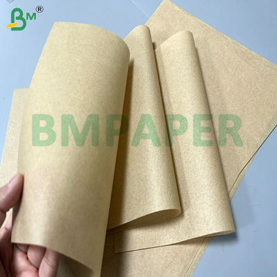 30gsm 35gsm Brązowy papier odporny na tłuszcz do pakowania kanapek 18x18"