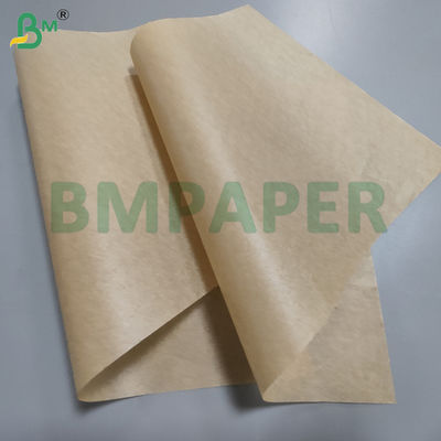 35gm 38gm Brązowy Papier olejowy silikonowy o podwójnej stronie do grilla 24 x 36 cali