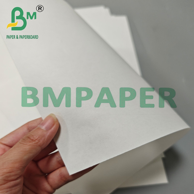 60gsm Biały papier pakowy do żywności odporny na tłuszcz do toreb piekarniczych 12" x 1000 stóp