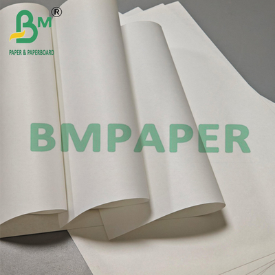 60gsm Biały papier pakowy do żywności odporny na tłuszcz do toreb piekarniczych 12" x 1000 stóp