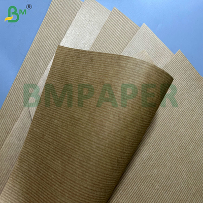 50g 60g 1 strona MG Brązowy prążkowany papier Kraft do pakowania żywności, szerokość 60cm