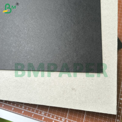 Tektura introligatorska 1,5 mm czarna do okładek książek, pełna czerń i czarny szary tył