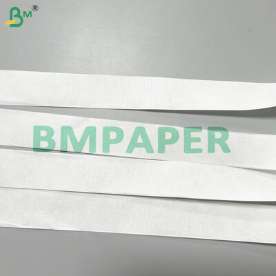 Rury papieru papierowego z paskami 30 mm szerokość 25 gm Biały papier przemysłowy papierowy