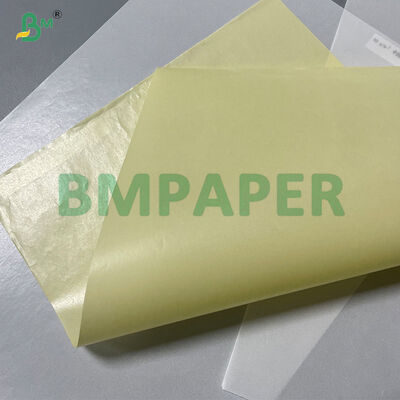 Żółta naklejka Etykieta powlekana silikonem Szklany papier Jumbo Rolls