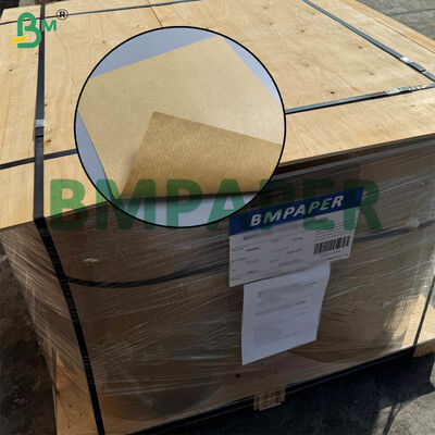 80gm Brown Kraft Ribbed Paper Roll Package 55cm szerokość, średnia jakość