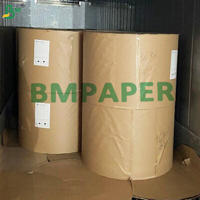 Naturalny Kraft Glass Interleaving Paper Roll 35 - 40gsm Papier oddzielający przeciw pleśni dla samochodowego szkła powlekanego PV