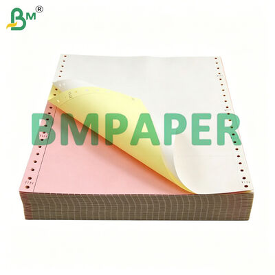 3-Part Forms Carbonless Paper 8x11", White + Canary + Pink, 5 Color Options Available